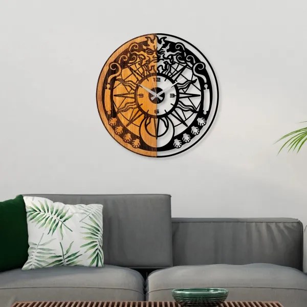 Orologio da parete diametro 56 cm 1xAA legno/metallo