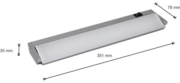 Lampada LED sottopensile LED/5W/230V argento