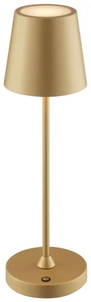 Brilliant - Lampada da tavolo LED ricaricabile dimmerabile a sfioramento ELORA LED/2,5W/5V 2700K IP44 dorata