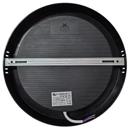 Plafoniera LED ROUND LED/24W/230V 4000K diametro 28,8 cm nero