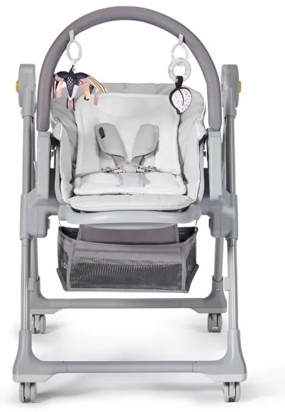 KINDERKRAFT - Sedia da pranzo per bambini 2in1 LASTREE grigia