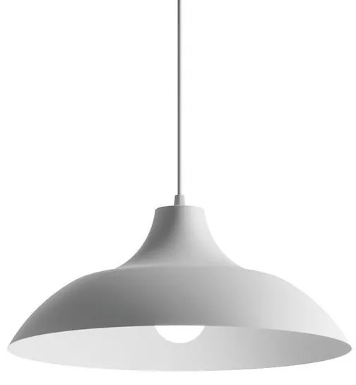 Lampadario Design Olivia bianco paralume bianco E27 Ø40cm