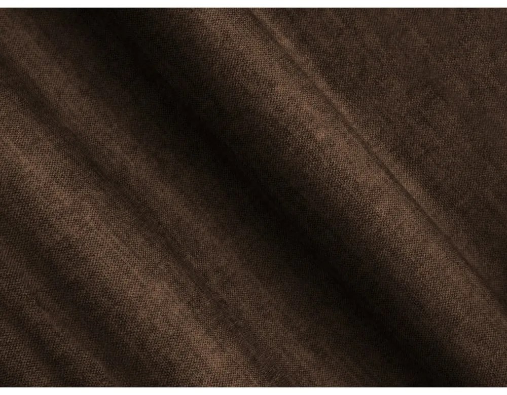 Poggiapiedi marrone scuro con rivestimento in velluto Loretto – Cosmopolitan Design