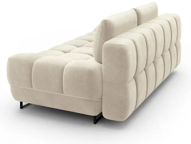 Divano letto a tre posti beige con rivestimento in velluto Cirrus - Windsor &amp; Co Sofas