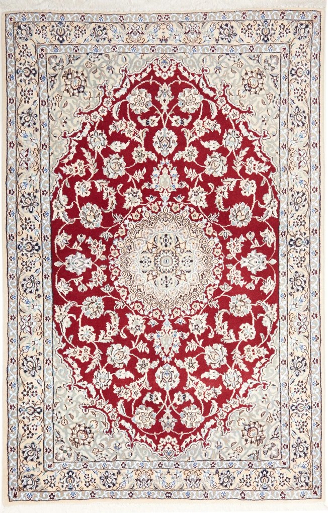 Nain Tappeto persiano 130 x 200 Beige (Iran) Annodato A Mano