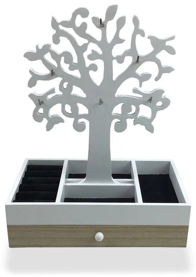 Scatola-Portagioie Versa Albero Legno MDF (24 x 30 x 14 cm)