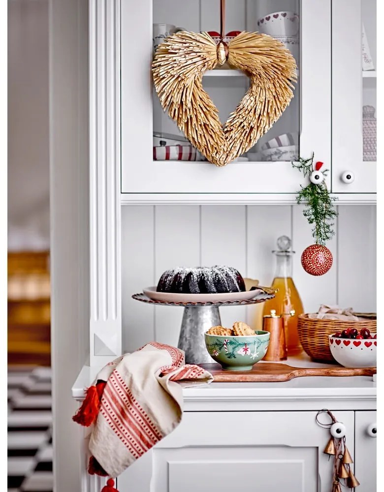 Ciotoline in set color crema in gres a tema natalizio 2 pz 500 ml Jolly – Bloomingville