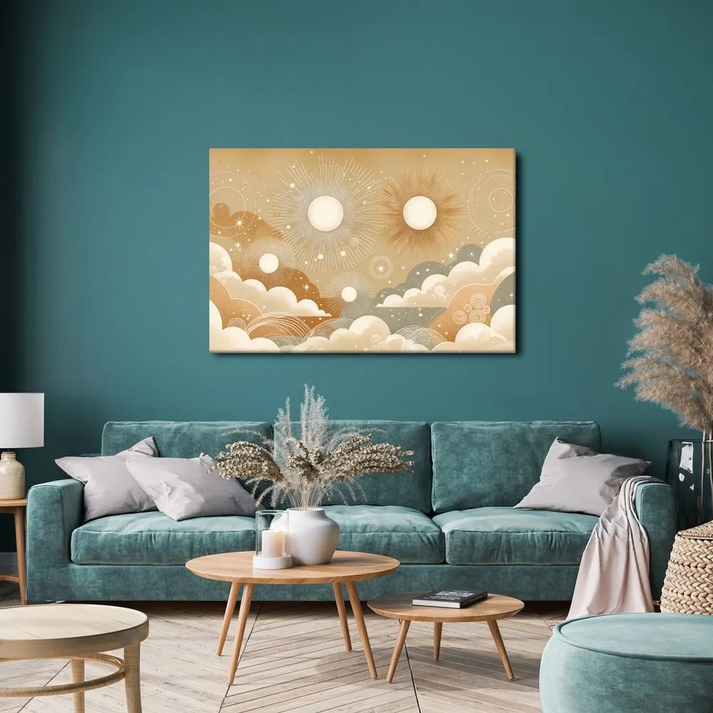 Quadro su tela – Danza celeste di soli e stelle
