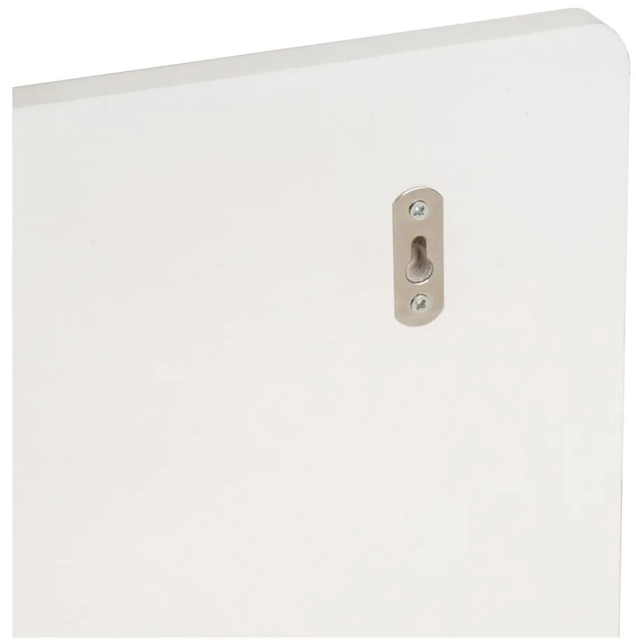 Appendiabiti da parete bianco con ripiano - Casa Selección