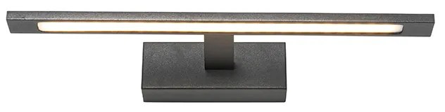 Applique da parete moderna nera 41,5 cm con LED IP44 - Jerre