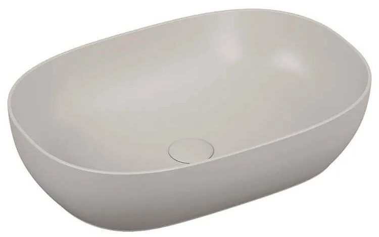 Lavabo da appoggio Vitra ovale 60 cm bianco lucido 5995B403-0016