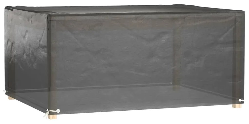 Copri mobili giardino 2pz 8 occhielli 180x135x80cm rettangolare