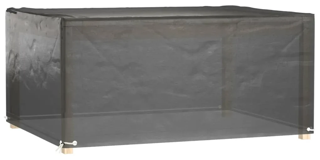 Copri mobili giardino 2pz 8 occhielli 180x135x80cm rettangolare