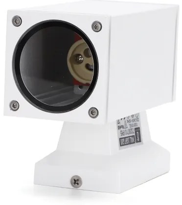 Aigostar - Applique da esterno 1xGU10/230V bianco IP65 quadrato