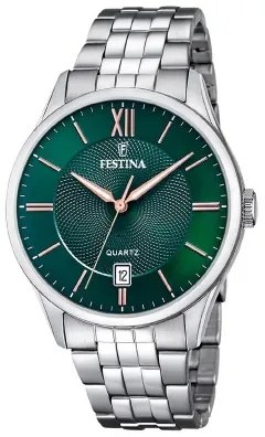 Orologio Uomo Festina F20425/7 Verde Argentato