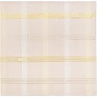Centrotavola natalizio tartan beige e oro