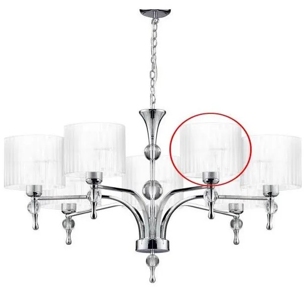 Azzardo - Paralume di ricambio per lampadario IMPRESS diametro 18 cm