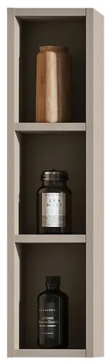 Pensile bagno Opera laccato opaco sabbia P 17 x L 20 x H 80 cm