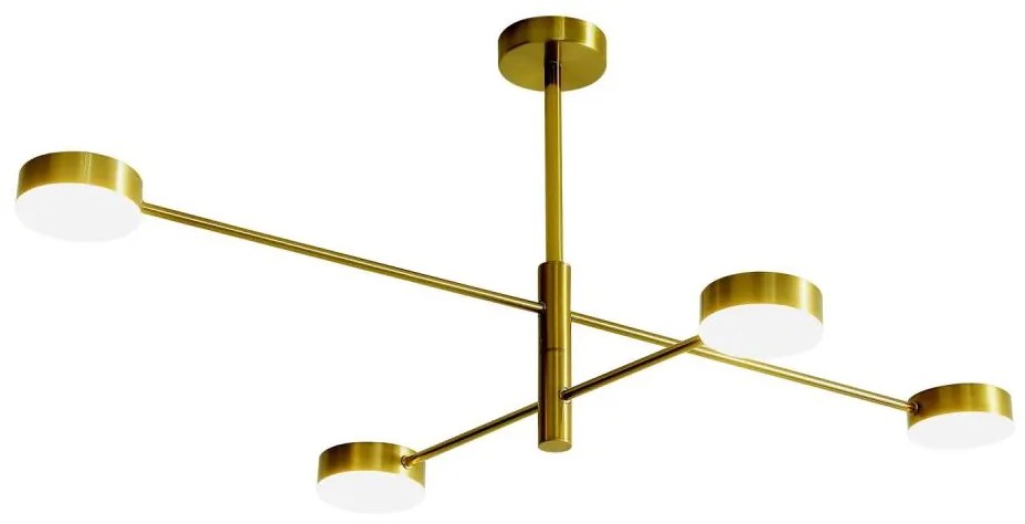 Lampadario a sospensione con supporto rigido LED 4xLED/12W/230V 4000K oro