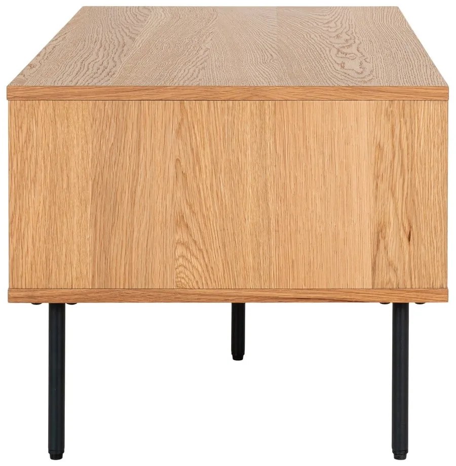 Tavolino color naturale con piano effetto rovere 50x100 cm Kyoto - House Nordic