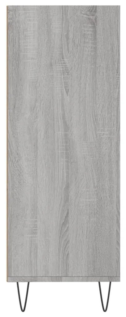 Libreria grigio sonoma 69,5x32,5x90 cm in legno multistrato