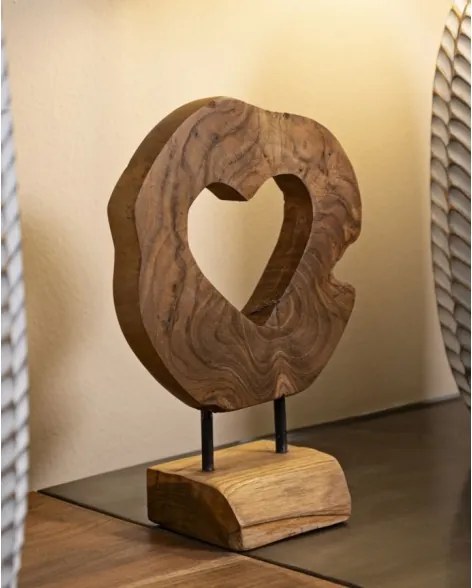 Scultura Hasi In Teak Ric. Cm 20X10X28 (Pezzi Unici - Non Rip. In Serie)