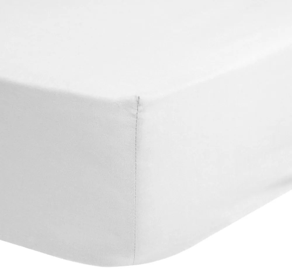 Lenzuolo elastico in cotone bianco, 140 x 200 cm - Good Morning