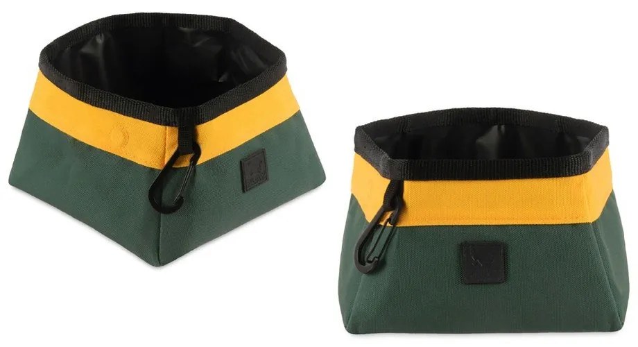 Ciotola da viaggio pieghevole in tessuto ø 18 cm Moss - P.L.A.Y.