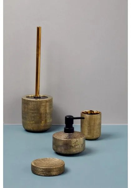 WENKO 24400100 - Bicchiere portaspazzolini RIVARA 7,5x9,5 cm oro