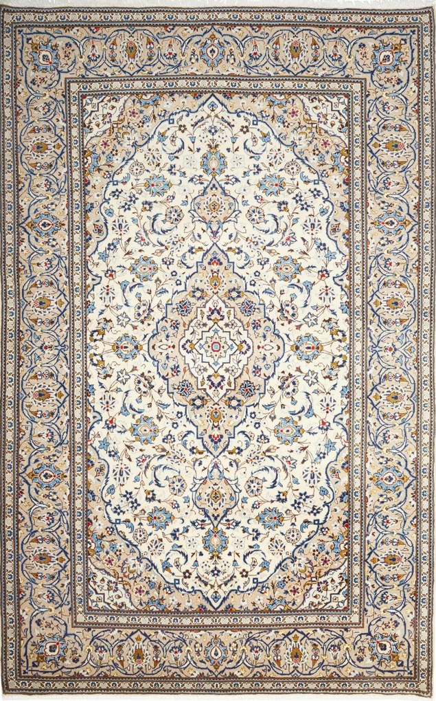 Kashan Tappeto persiano 200x310 Beige (Iran) Annodato A Mano