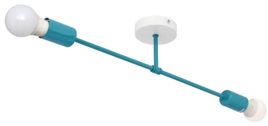 Lampadario a plafone CAMBRIDGE 2xE27/15W/230V blu