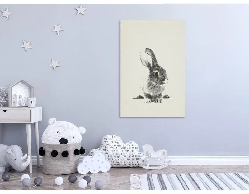 Quadro  Fluffy Bunny (1 Part) Vertical  Larghezza x Altezza Home decor 40x60