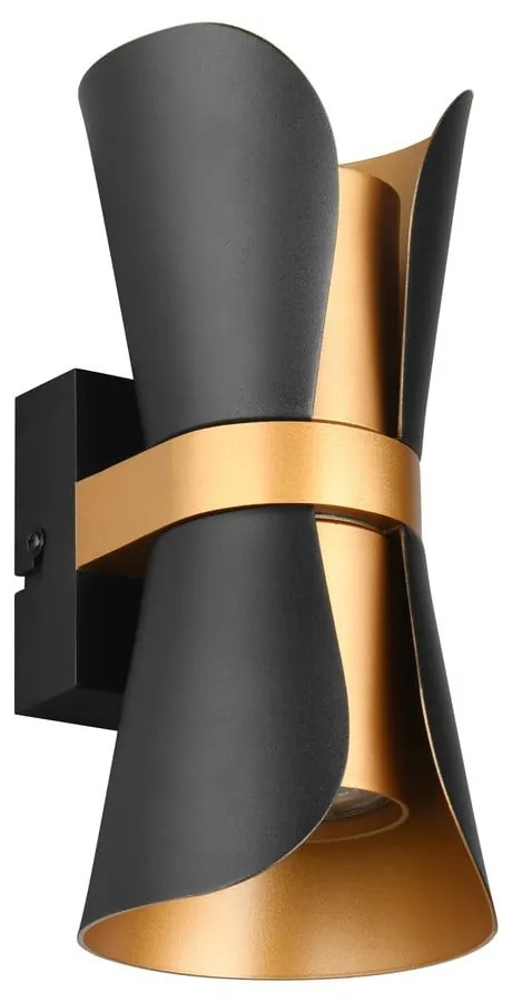 Lampada da parete in colore nero-bronzo Coat - Trio