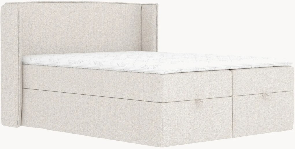 Letto boxspring fatto a mano con contenitore Passion, H3