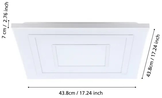 Eglo 900959 - Plafoniera dimmerabile RGBW ALBARCA LED/18W/230V + +TC