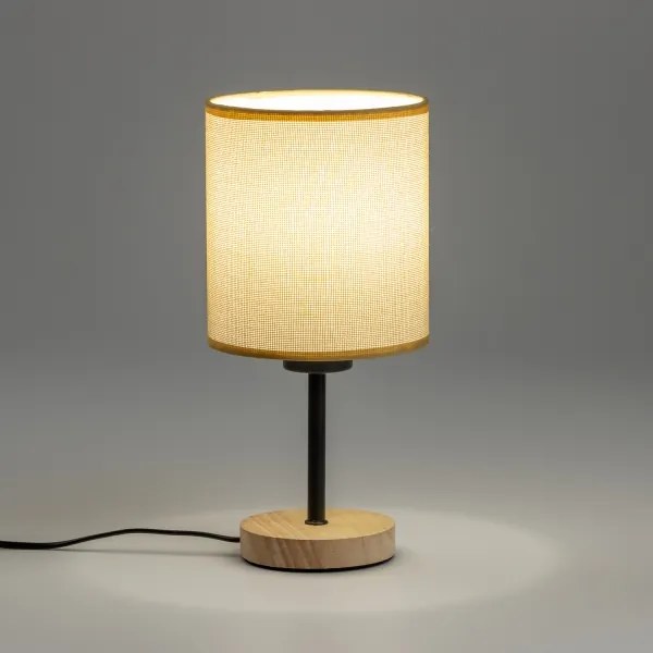 Brilagi - Lampada da tavolo NUBILA WOOD 1xE27/25W/230V quercia/marrone chiaro