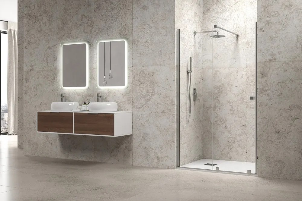Porta doccia scorrevole 170 cm senza telaio | KNM4000C - KAMALU