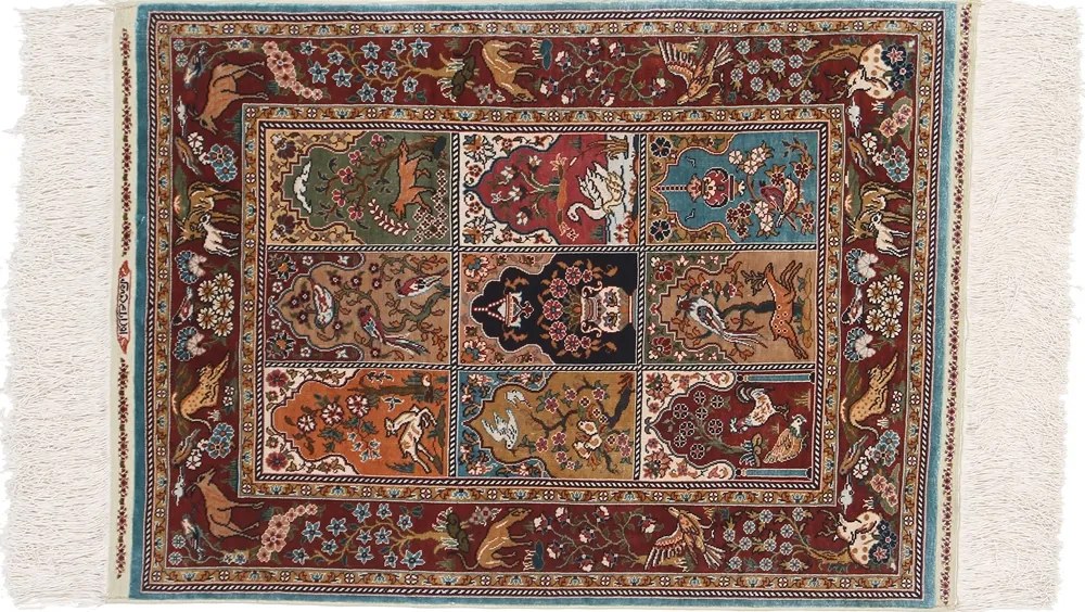 Hereke Tappeto orientale 50x70 (Tacchino) Annodato A Mano
