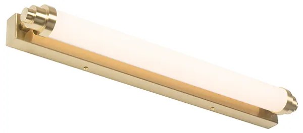 Applique da parete bianca con oro incl. LED dimmerabile a 3 livelli IP44 - Yordi