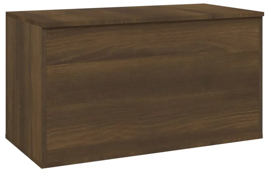 Cassapanca rovere marrone 84x42x46 cm in legno ingegnerizzato