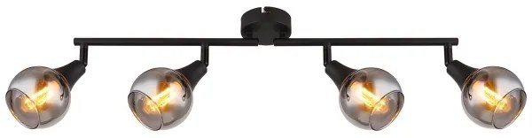 Globo 57904-4 - Faretto GLYPTAR 4xE14/40W/230V nero