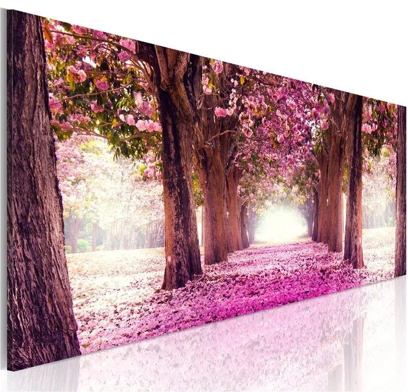 Quadro Fuchsia giardino  Colore Marrone, Dimensioni e Misure 120x40