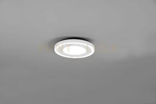 Plafoniera  carus led rotonda bordo bianco r67222031