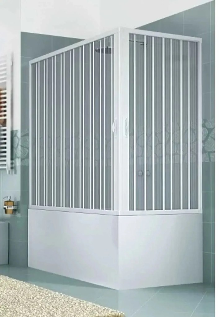 Box Vasca Galassia Regolabile – 60/70 x 160/170 cm – H 150 cm – Sistema a Soffietto