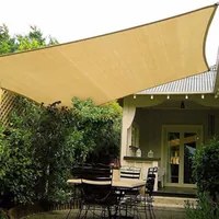 Tenda a vela, telo ombreggiante gazebo, piscina, giardino rettangolare 2x4mt