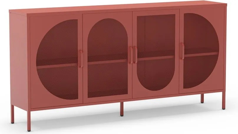 Cassettiera color mattone 160x90 cm Tayra - Marckeric