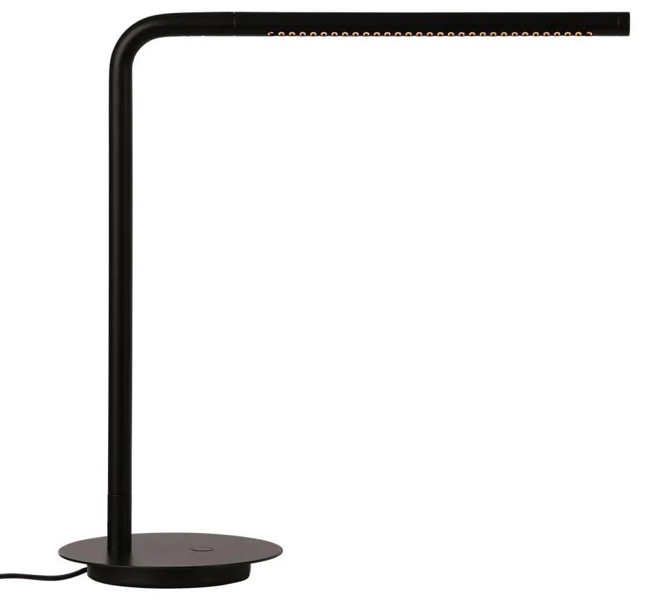 Lampada da tavolo LED nera in metallo con intensità regolabile (altezza totale 46 cm) Omni Table – UMAGE