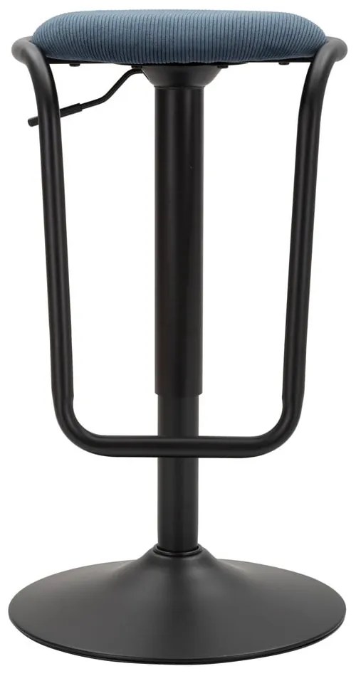 Sedia da bar color petrolio/nera in imbottito con altezza regolabile (altezza della seduta 61 cm) Destiny – Mauro Ferretti