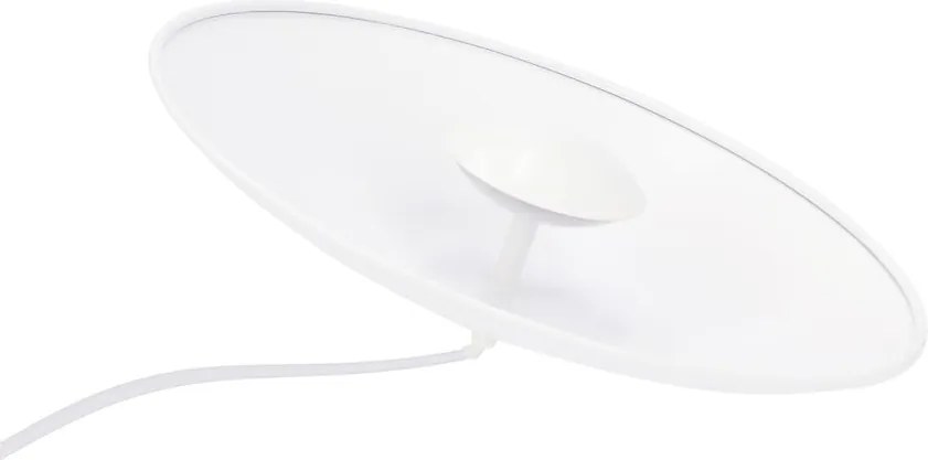 Lampadario LED bianco con paralume in metallo Lund – Candellux Lighting