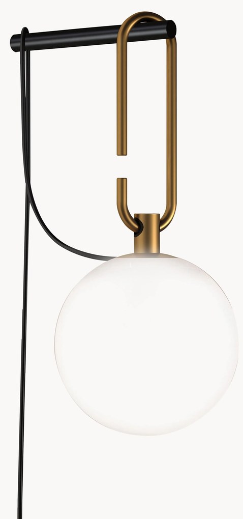 Applique in vetro soffiato con spina nh